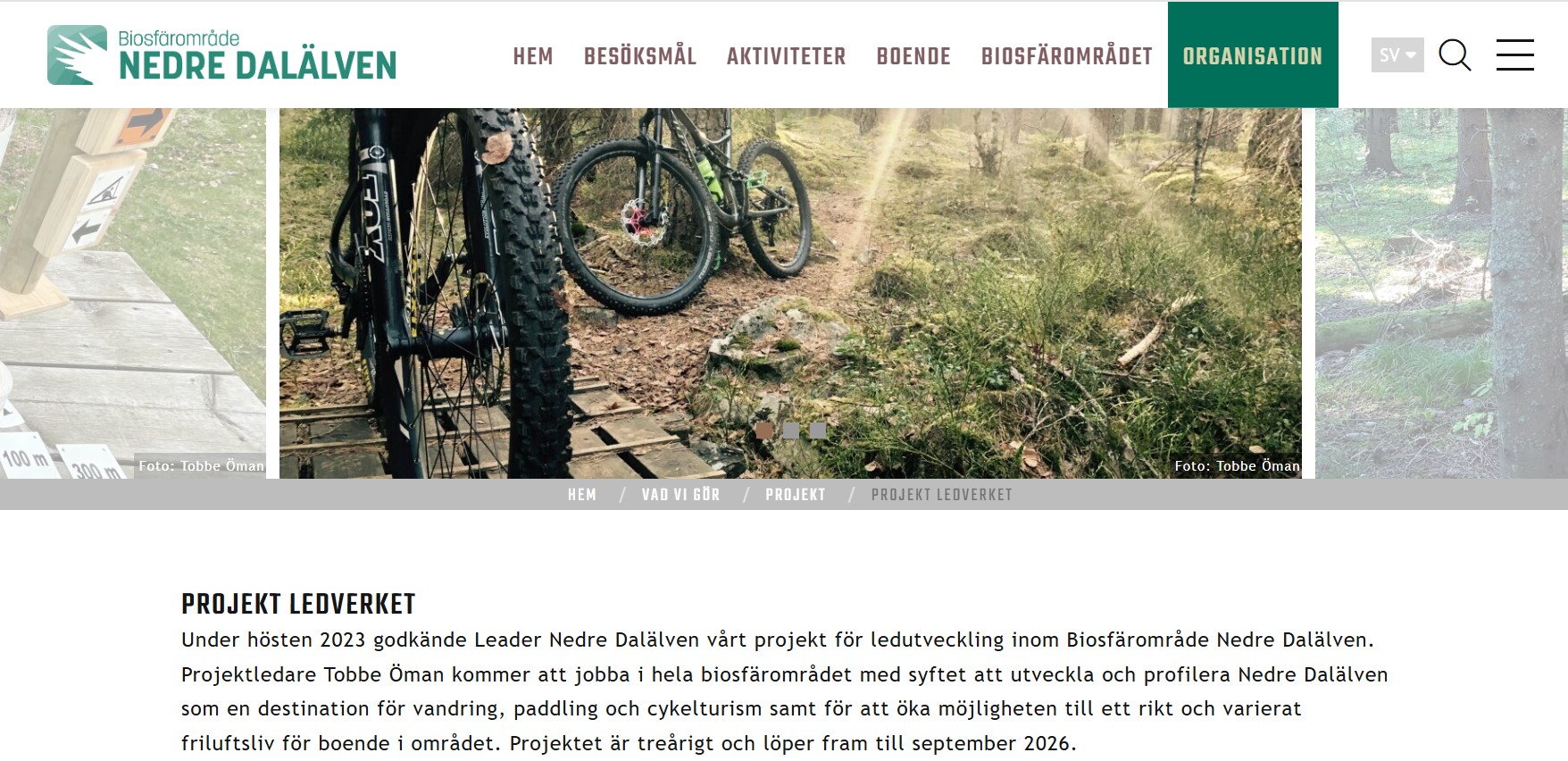 Ledutveckling inom Biosfärområde Nedre Dalälven